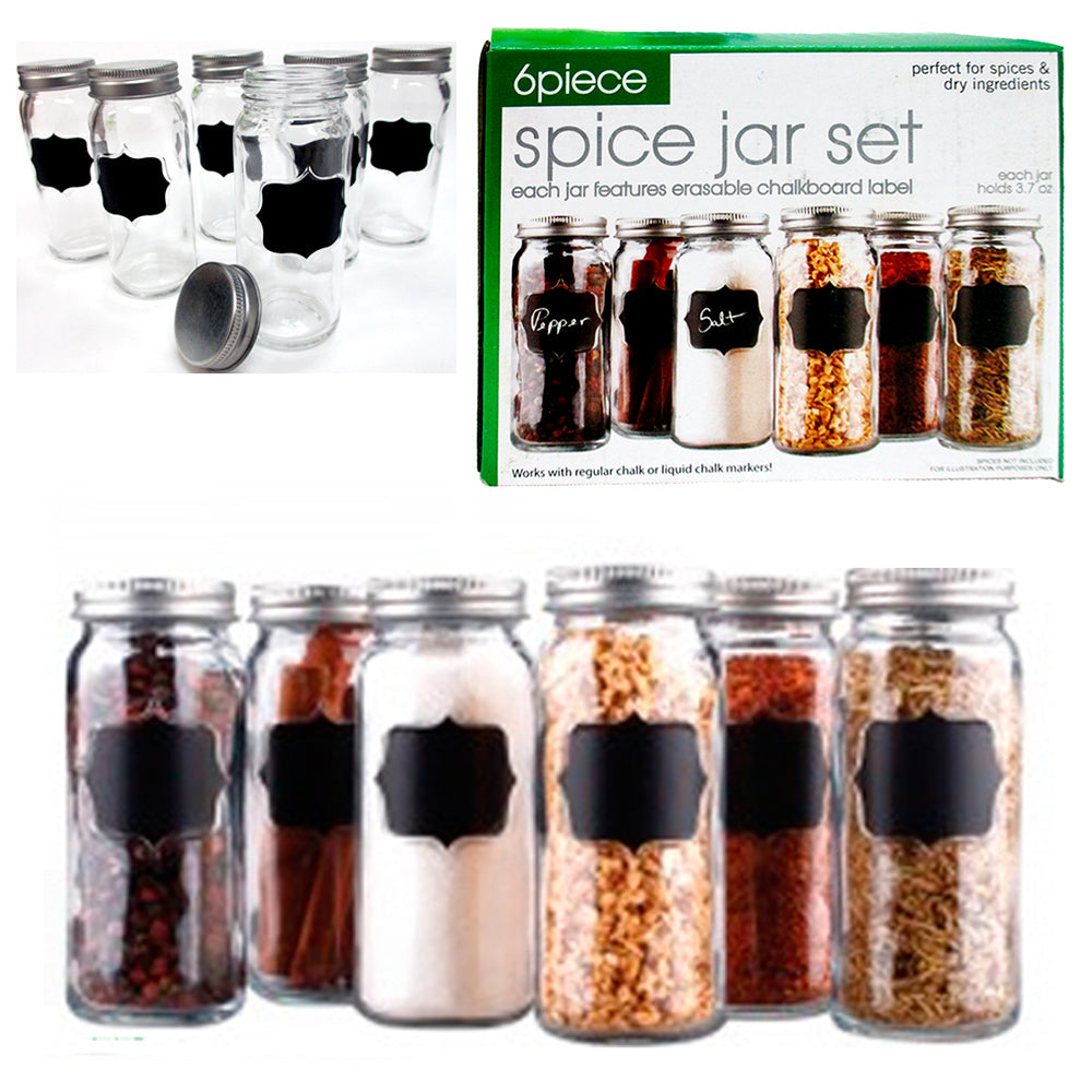 chalk spice jars