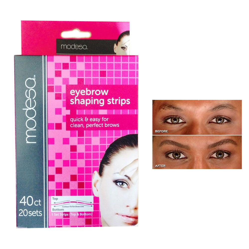 40 Eyebrow Shaping Strips Mini Wax Hair Removal Shapers Face