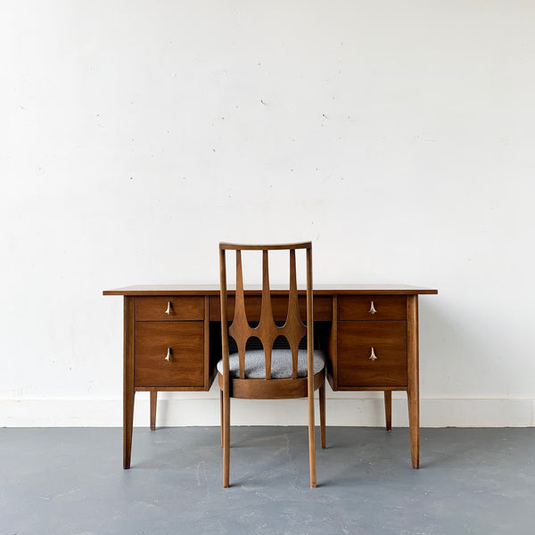 Mid Century Modern Broyhill Brasilia Desk And Chair Atomic