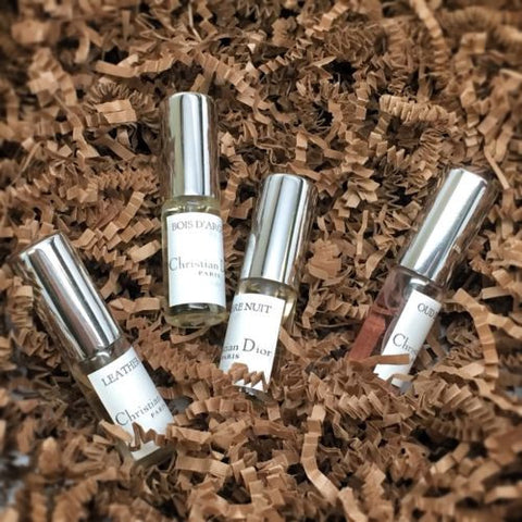 Dior Privee Samples Oud Ispahan, Bois d’argent, Leather Oud, Ambre Nuit