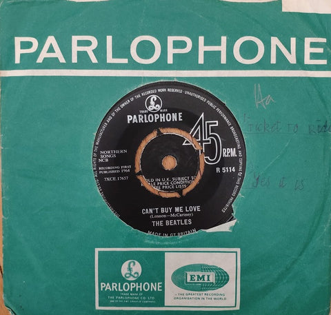 The Beatles – Can't Buy Me Love / You Can't Do That - 45lik 1964 UK 1st Press !