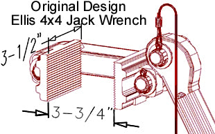 Ellis Manufacturing Co. H-4 Shore Jack Wrench Diagram