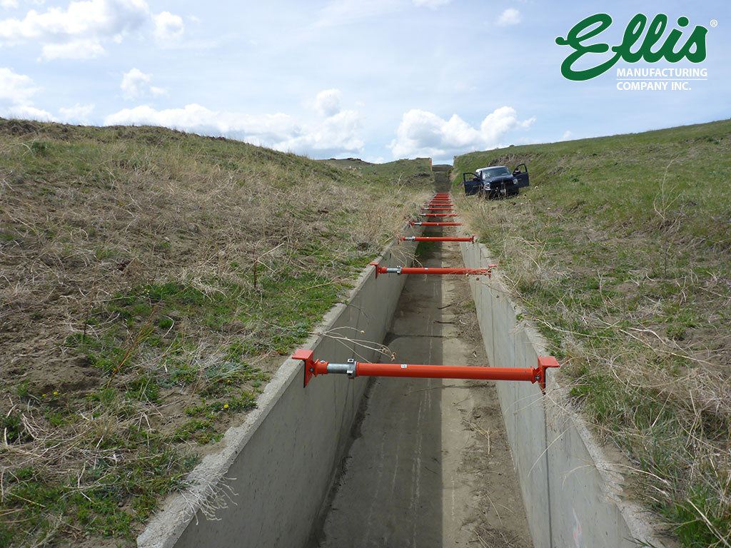 Concrete Spillway Wall Support View 1