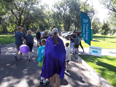 The Allergy Superheroes at the Denver FARE food allergy walk.