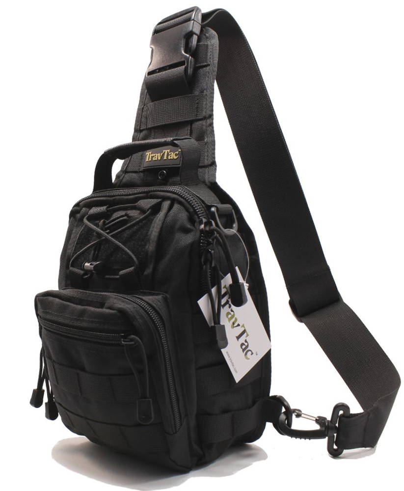 TravTac Stage I Sling Bag, Premium Small EDC Tactical Sling Pack 900D