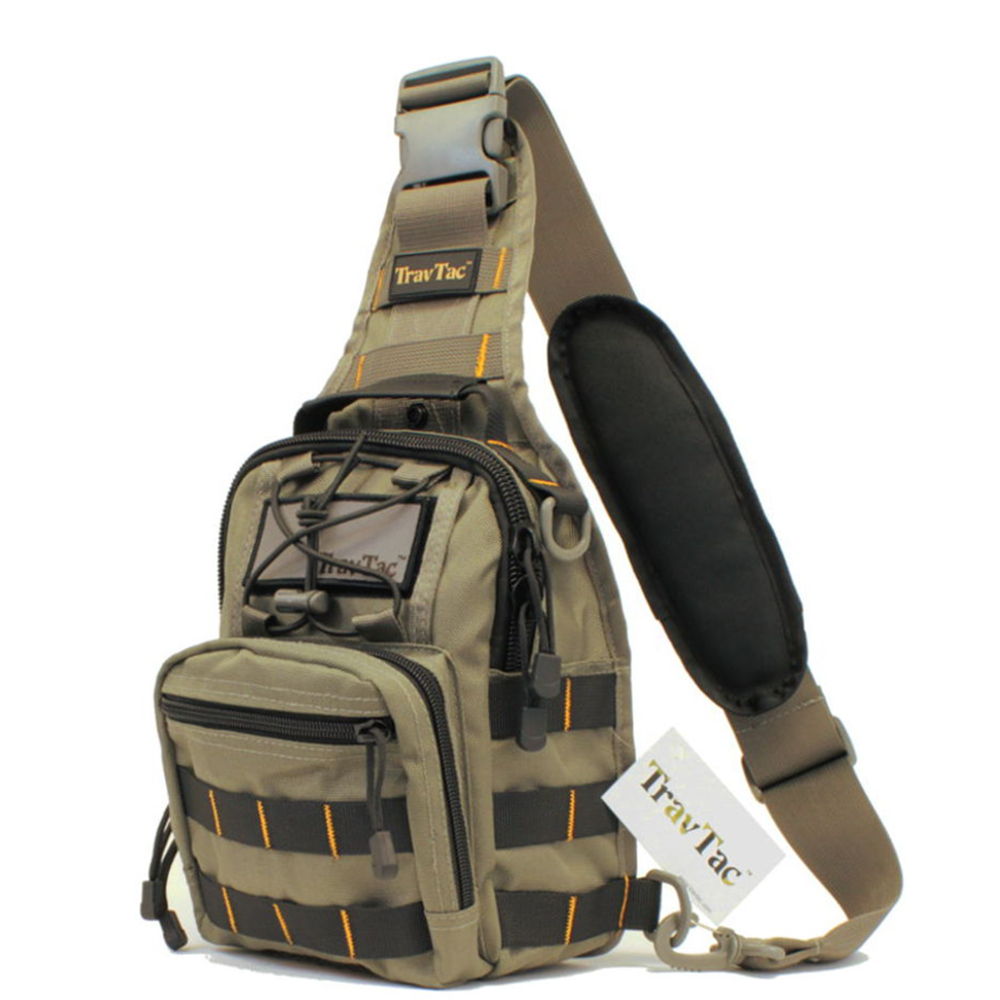 TravTac Stage II Sling Bag, Premium Small EDC Tactical Sling Pack 900D – TravTac Gear