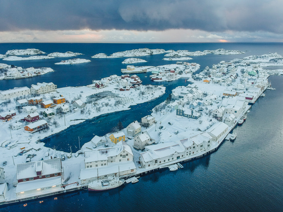 drone over henningsvaer