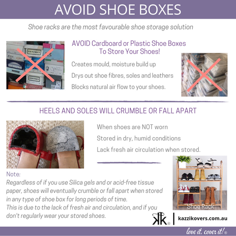 Avoid Shoe Storage Boxes