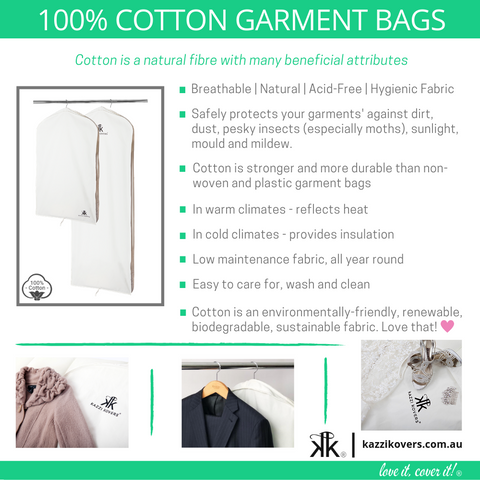 Benefits of 100% Cotton Garment Bags