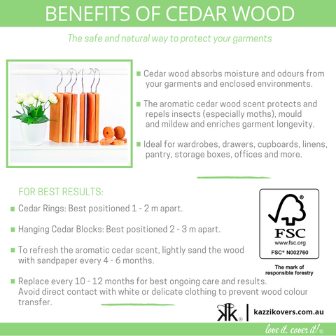 Benefits of Cedar Blocks and Cedar Rings