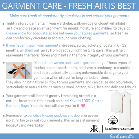 Garment Care - Fresh Air is Best