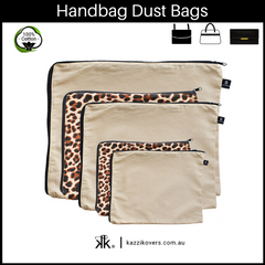 Latte Love + Leopard Print | Dust Bags for Handbags