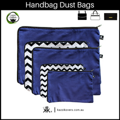 Midnight Blue and Getting Ziggy (Chevron) | Dust Bags for Handbags