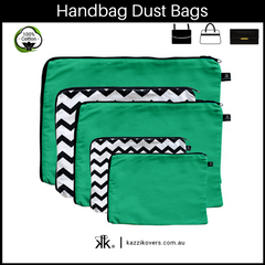 Green Envy and Getting Ziggy (Chevron) | Dust Bags for Handbags