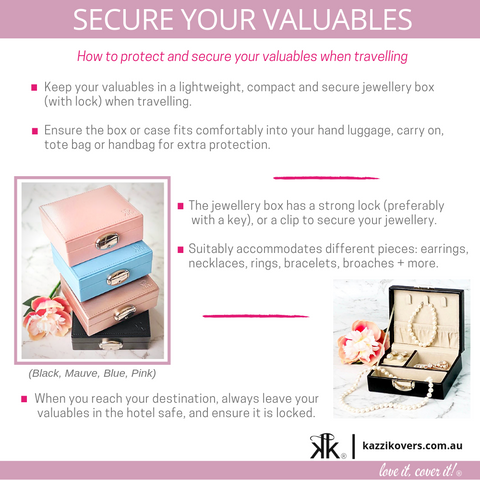 Secure your jewellery when travelling