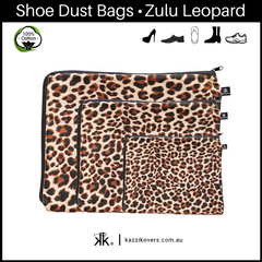 Zulu Leopard | 100% Cotton Shoe Bags