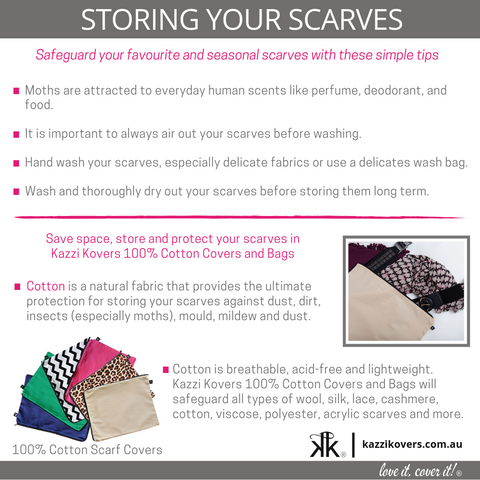 Storing your scarves