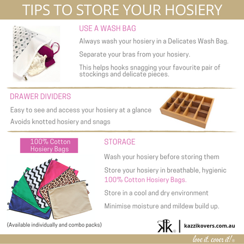Tips to wash and store your hosiery