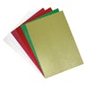 Sizzix Surfacez - Pearl & Glitter Festive Cardstock Pack, 60 Sheets