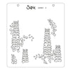 Sizzix Layered Stencils 4PK - Wildflower Border