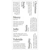 Clear Stamps Set 7PK - Festive Dictionary Definitions