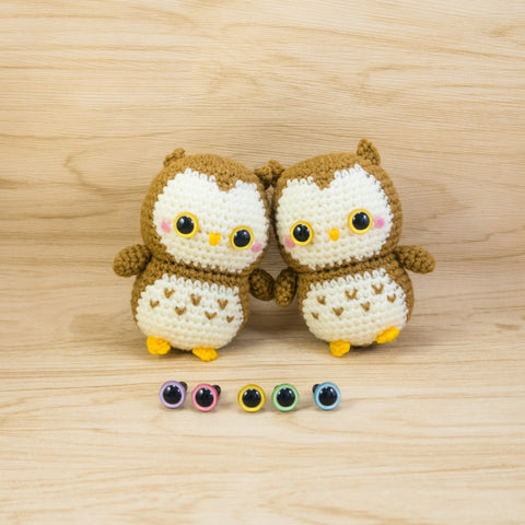Ollie the Owl and hand-painted color safety eyes