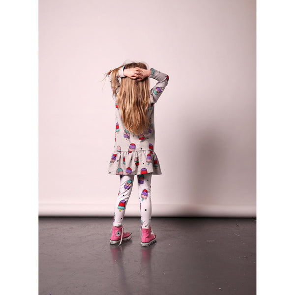 Littlehorn | Icy Pops Leggings - White - Size 3 LAST ONE