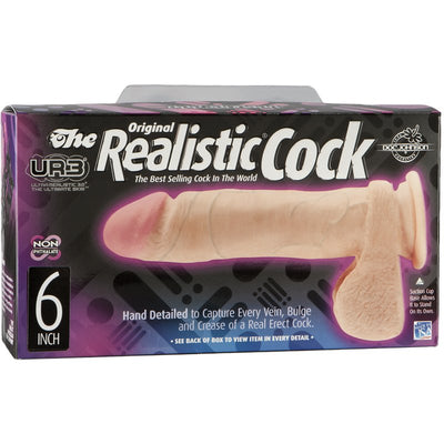 Doc Johnson Ultra Realistic Cock 6 Inch UR3 Dildo