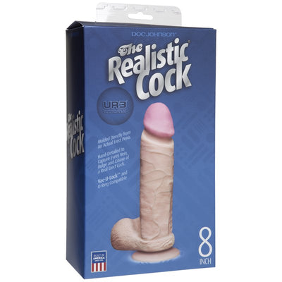 Doc Johnson The Realistic Cock UR3 8 Inch Realistic Dildo