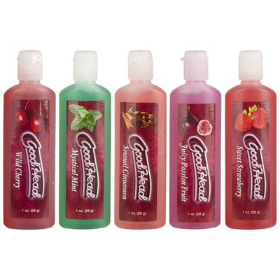 Doc Johnson Goodhead 5 Pack 1 Oz Assorted Flavoured Lubricants