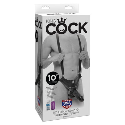 Pipedream 10-Inch Hollow Strap-On Dildo Suspender System