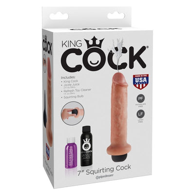 Pipedream King Cock 7-Inch Squirting Realistic Dildo