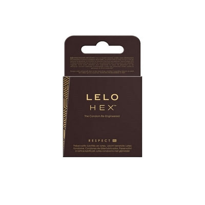 LELO HEX Respect Larger Condoms - 12 Pack