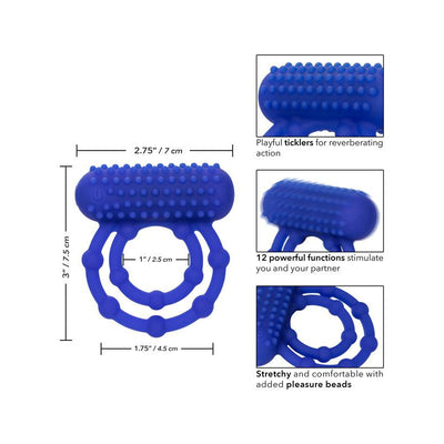 Calexotics Silicone Rechargeable 10 Bead Maximus Ring