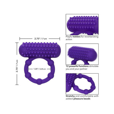 Calexotics Silicone Rechargeable 5 Bead Maximus Ring