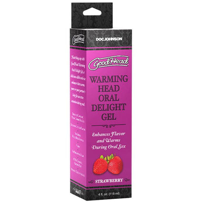 Doc Johnson Goodhead Warming Head Oral Delight Gel Strawberry 4 fl oz 