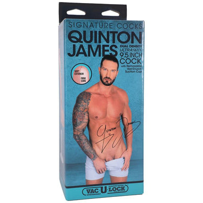 Doc Johnson Signature Cocks Quinton James 9.5 inch Ultraskyn Cock with Removable Vac U Lock Suction Cup