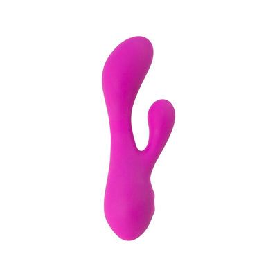 BMS Enterprises The Swan Hug Rabbit Vibrator - Squeeze Control