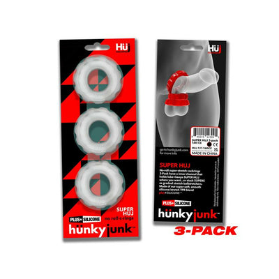 Hunkyjunk Oxballs Super Huj 3-Pack Cockrings