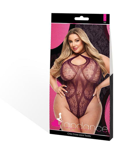 Lapdance Lingerie Criss Cross Lace Teddy - Queen