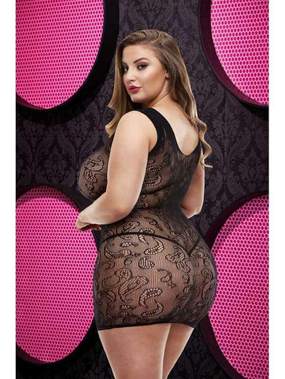 Lapdance Lingerie Lace Mini Dress LC-63