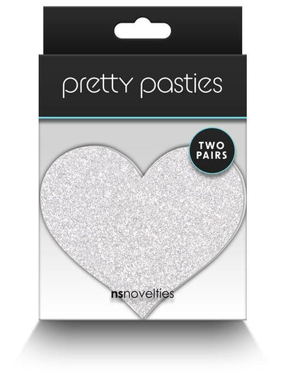 NS Novelties Pretty Pasties Glitter Hearts 2 Pair