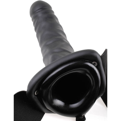 PipeDream Fetish Fantasy 8 Inch Vibrating Hollow Strap On Kit