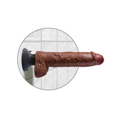 PipeDream 10-Inch Vibrating Cock With Balls Realistic Vibrator