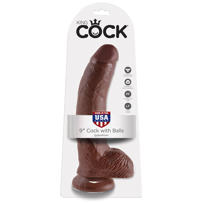 PipeDream King Cock Huge Dildo - 9 inch Cock With Balls