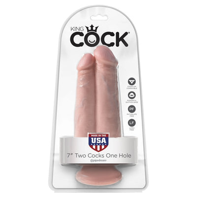 Pipedream King Cock - 7 Inch Two Cocks One Hole