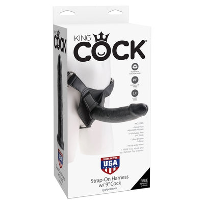 PipeDream King Cock - Strap-On Harness with 9 Inch Cock Strap-On Dildo Harness Kit