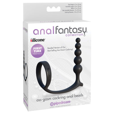 Pipedream Anal Fantasy Collection Ass-Gasm Cockring Anal Beads