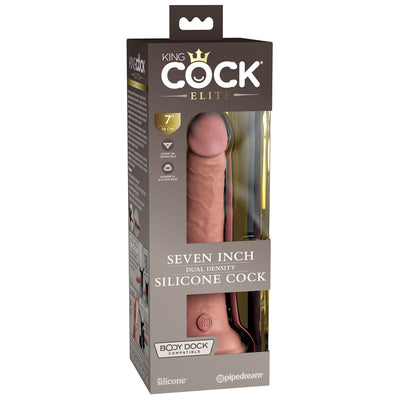 Pipedream King Cock Elite 7 inch Silicone Dual Density Cock