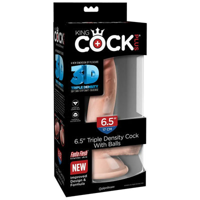 Pipedream King Cock Plus 6.5 inch Triple Density Cock with Balls